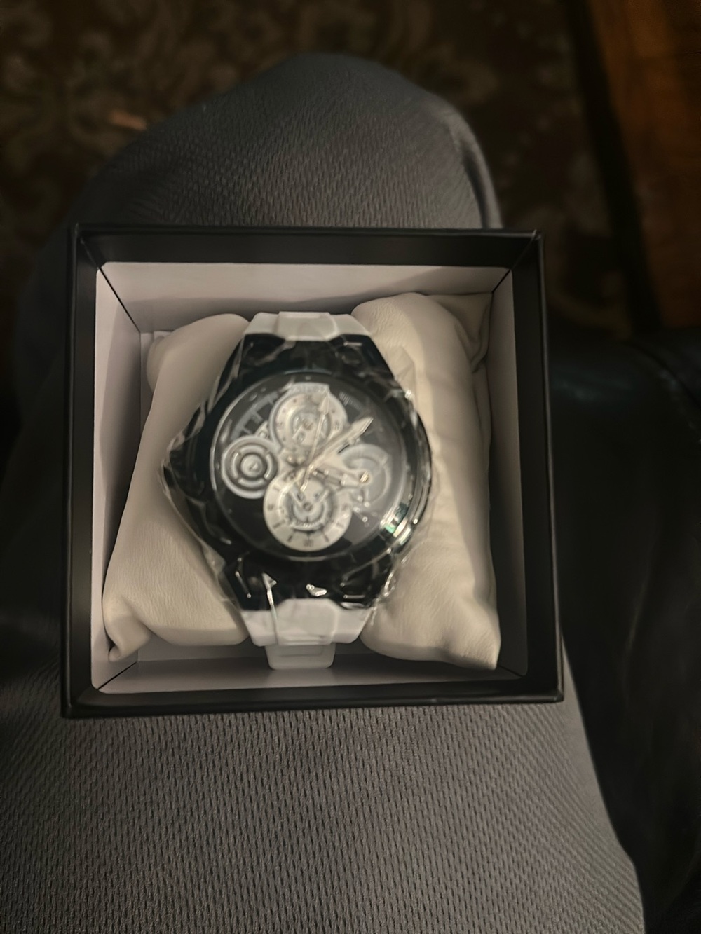 Invicta Black and White Sport Chronograph Men's Watch